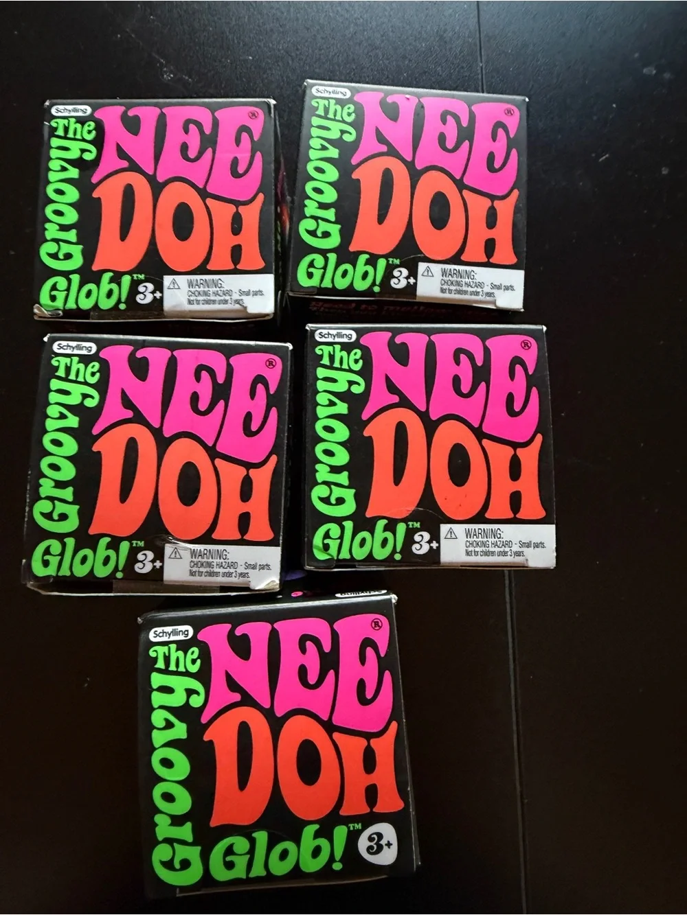 Lot of 5 New Nee Doh Schylling Groovy Glob Ball Squishy Toy Squeeze 3+ Sensory